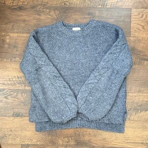 Universal Thread Blue Balloon-Sleeve M Women's Sweater